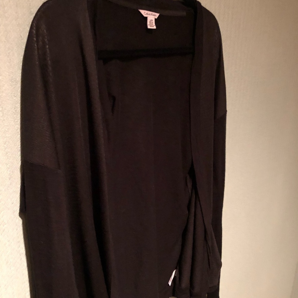 Black snake skin print cardigan